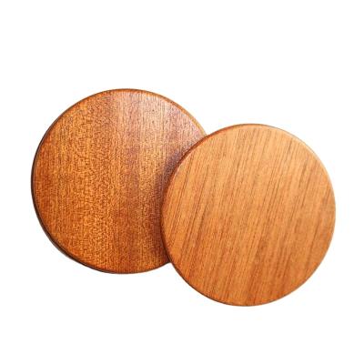 China Sustainable coasters for drinks cup tea coffee beer mug wine glass made of sapele wood for sale