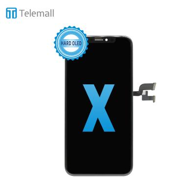 China IPS Show Hard Telemall Oled Mobile Phone LCD For Iphone X Replacement Display With Frame for sale