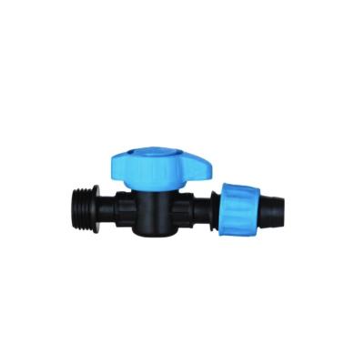 China PP POM Quality Gauge Single Minor Lock Female Bypass Garden Supplies Guaranteed Mini Drip Irrigation Valve for sale