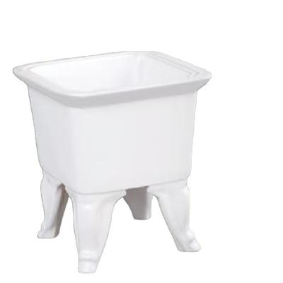 China Modern Ceramic Wash Basin Sink Broom Wash Movable Chinese Ceramic Broom Broom Pool For Bathroom for sale