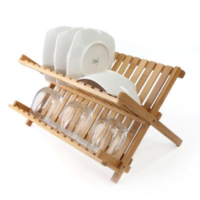 China 2022 Times Viable Kitchen Wooden Bamboo Dish Rack Drying Dish Racks, Dish Drying Rack for sale