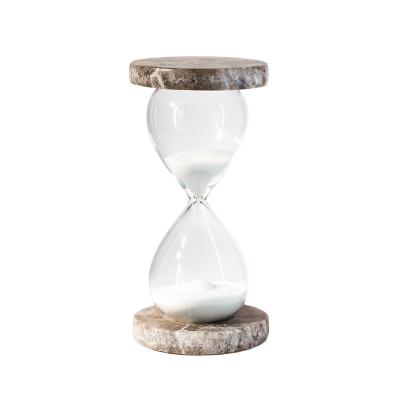 China Simple modern hourglass of ore minimalist creative natural hourglass ornaments office desk model home decorations for sale