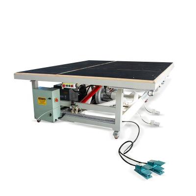 China Building Material Shops Air Floating Easy Handling Glass Breaking Table Shaped Glass Making Machine With Foot Switch for sale