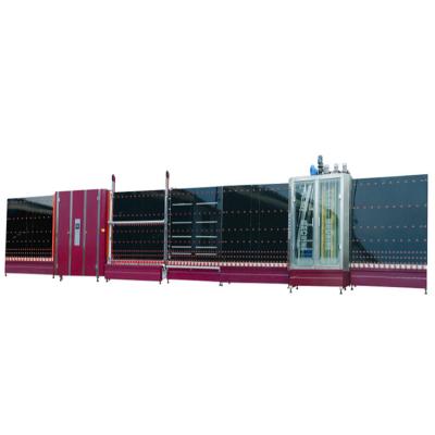 China Building Material Shops Top Quality Fully Automatic Insulating Glass Equipment Plat-pressing Production Line for sale