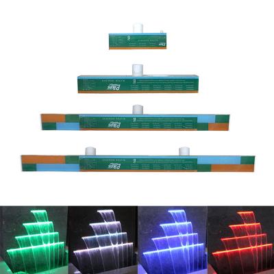 China Colorful Garden Decoration Acrylic Atlantic Waterfall LED Waterfall Blade Water Feature Waterfall for sale