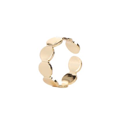 China New Retro Hiphop Personality Wafer Soft Metal Rings Simple Light Index Finger Ring Women's Temperament Niche Luxury Gifts Wholesale for sale