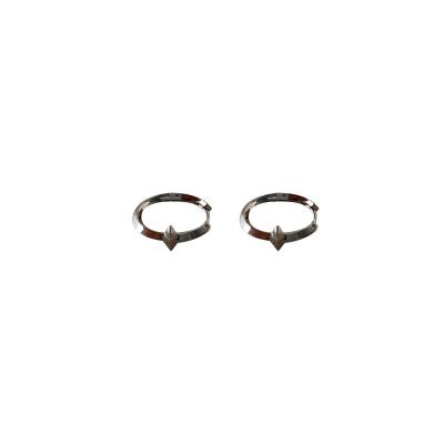 China Trendy 2022 new fashionable personalized Korean casual men's simple circle earrings and four star earrings soft pointed women for sale