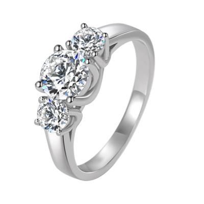 China High Quality Silver Luxury Office/Career Fashion Jewelry Zirconia Gemstone Engagement Rings Jewelry Gifts Ring For Women Wholesale for sale