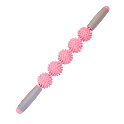 China New Design Fitness Massage Roller Yoga Stick Bar Muscle Thorn Point Massage Stick for sale