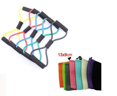 China High Elasticity Cross Fit Fitness Exercise 8 Shape Resistance Tube Elastic Chest Expander For Exercise Home Gym for sale