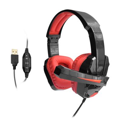 China 3.5mm Stereo Gaming Headphones Usb Over Ear Wired Computer Headset for xbox pc ps4 with rgb light gaming headphone for sale