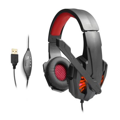 China 20KHz Wired Gaming Headphone Adjustable Foldable Stereo Earphones For Computer for sale