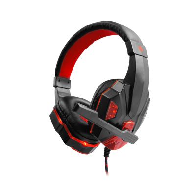 China Professional Led Light Wired Gaming Headphones Bass Stereo PC Gaming Headset Gifts for sale