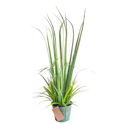 China Eco - Friendly Potted Artificial For Home Office Plastic Decor Life Like Green Faux Plants for sale