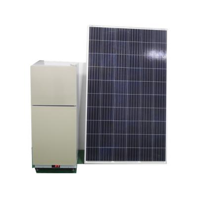 China Solar Powered DC Power Solar Fridge Freezer Fridge Full Set Hotel Solar Freezer Refrigerator Fridge Freezer for sale