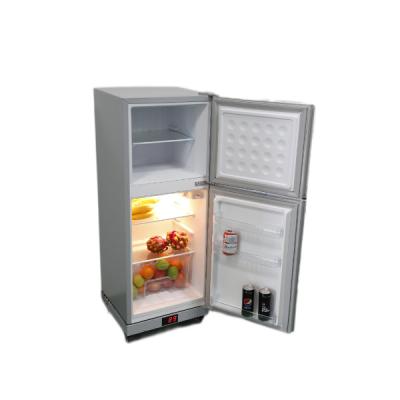 China Portable Solar Power Mini Fridge With Solar Panel Hotel Refrigerator Fridge Solar System for sale