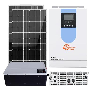 China Cheap Custom Solar Inverter 3Kw 3Kw Home Solar Inverter Hot Selling Solar Panel With Battery And Inverter for sale