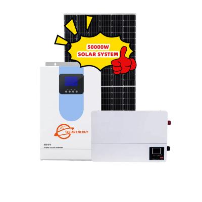 China Lithium Battery Solar System 5Kw 5.5KW PowerSolar Home Portable Energy System for sale