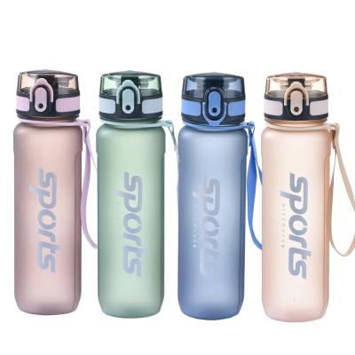 China New Arrival Viable Lockable Lid Leak Proof Spout Smooth Drinking Sport Bpa Free Frosted Water Bottle for sale