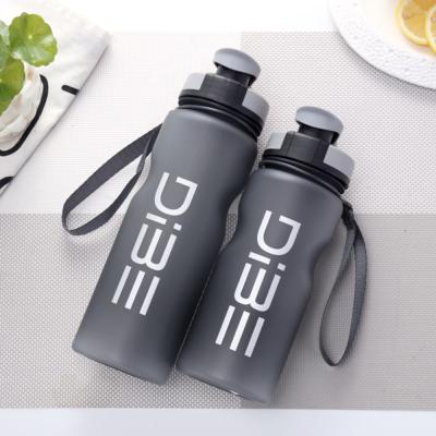 China Soft Touch Design Durable Frosted Free Portable Sports Tritan Bpa Free Wholesale Plastic Water Bottle for sale