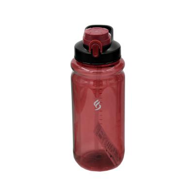 China Push Button Seal Leak Proof Large Capacity Sleek Lockable Smooth Sport Drinking Bottle for sale