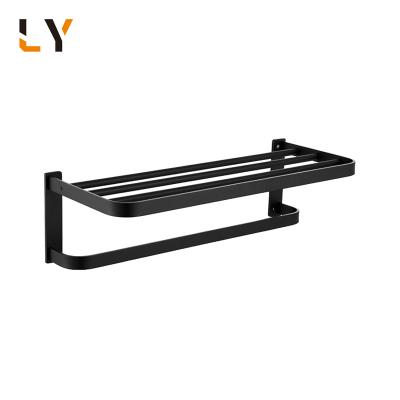 China Modern Bathroom Hotel Furniture Fitting Stainless Steel Towel Rack Accessories Towel Rack for sale