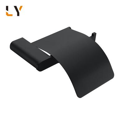 China User Friendly Under The Wall Freestanding Black Stainless Steel Toilet Paper Holder for sale