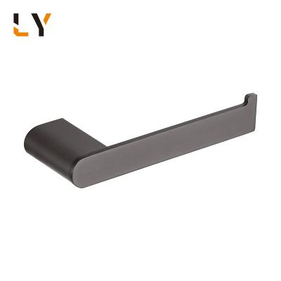 China User Friendly Wall Mounted Kitchen Toilet Bathroom Accessories Sling Black Paper Holder for sale