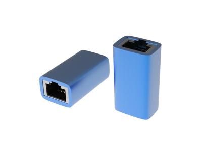 China High Sales Aluminum Female To Female 1000m Ethernet Rj45 Connector Network Plug Connector Rj45 Network Converter for sale