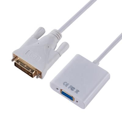 China COMPUTER HD DVI to VGA Male to Female, 1080p, 60Hz, Manufacturers Wholesale, OEM OBM DVI to VGA Cable Adapter for sale