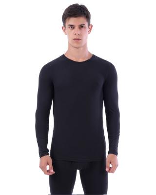 China Mens Thermal Long Johns Underwear Tops Traditional Thermal Fleece Ultra Soft Male Tee Cold Weather for sale