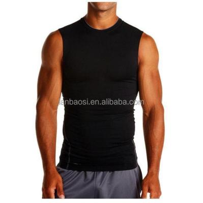 China Wholesale Compression Breathable Tank Top For Men Sleeveless Shirts Volleyball Tank Top Quick Dry Breathable Fitness Clothing for sale