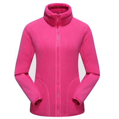 China OEM Sustainable Women's Reversible Fleece Jacket Winter Fleece Outdoor Jacket for sale