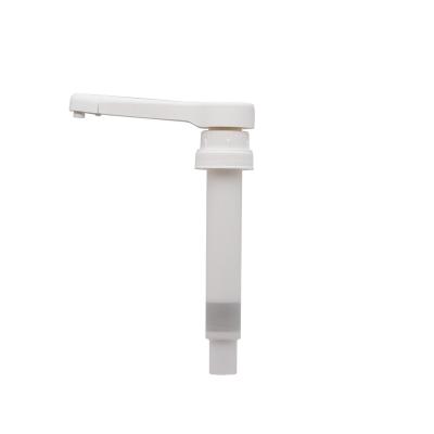 China White Food Grade Plastic Coffee Syrup Pump Recyclable Material Long Spout Dispenser Pump for sale