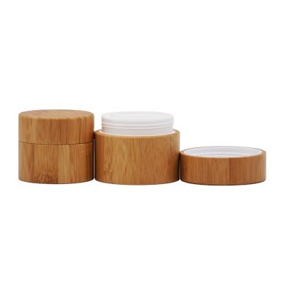 China Eco Friendly Eco Friendly Lotion Containers Hand Lotion Containers Bamboo Cream Jar 30ml Plastic Cream Container for sale