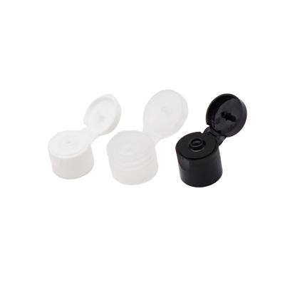 China Non Spill 20mm 24mm 28mm Manufacturer Plastic Bottle Cap Black Flip Top Cap for sale