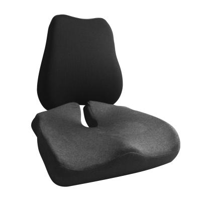 China 2022 Popular Therapy Memory Foam Car Seat Lumbar Support Cushion Set For Driving Office Home, Rear Tailbone Relax for sale