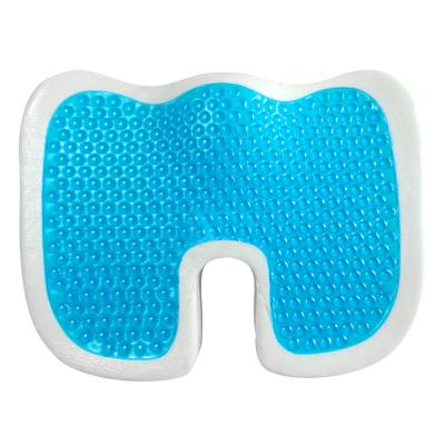 China Therapy Amazon Top Selling Car Cushion Memory Shape Comfort GEL Coccyx Pain Relief Office Car Cooling Cushion for sale