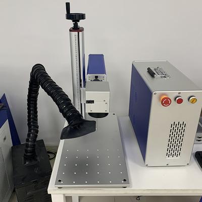 China Laser Marking Optional JPT RAYCUS IPG 20W 30W 50W Mini Portable Fiber Laser Marking Machine For Metal And Non-metal Material SMIDA for sale