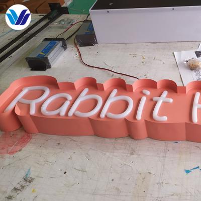 China Shop HONGSEN business sign 3d letter metal designs custom signboard outdoor for sale