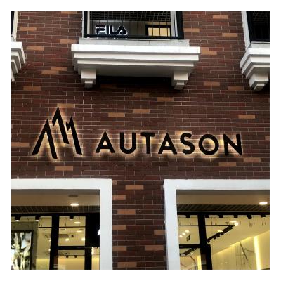 China Other China 3d Technology Production 3d Letters Advertising Signs Backlit Stainless Metal Letter Logo for sale