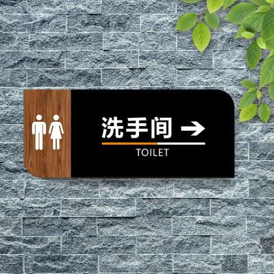 China Shops Hotel, Shopping Mall, School Toilet Sign Door Acrylic Number Led Sign House Number Plate for sale