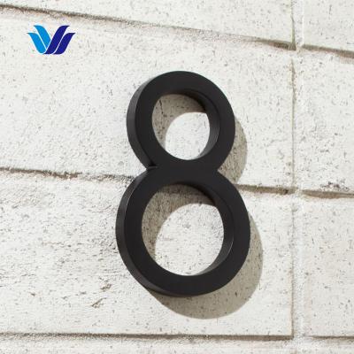 China Buildings HONGSEN Custom Stainless Steel Sign Led House Numbers Address Numbers For Houses for sale