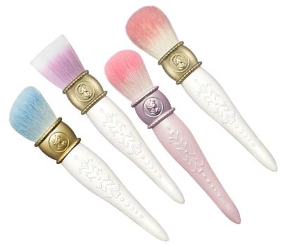 China Wholesale Angular Blush Noble Embossed Smudge Wool Handle Single Brush Makeup Loose Brush With Private Label for sale