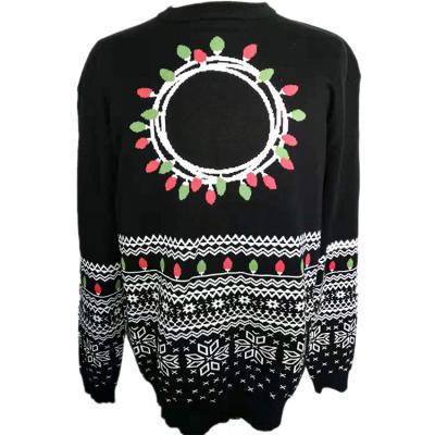 China Wholesale Unisex Custom Jacquard Knitted Pullover Men Sweater Anti Shrink Autumn Winter Design Ugly Christmas Sweater for sale