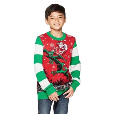 China Wholesale High Quality Custom Jacquard Knitted Sweater Baby Sweater Boys Christmas Sweater Children Anti-wrinkle Kids Wear for sale