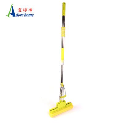 China Sustainable Commercial PVA Sponge Broom With Stainless Steel Telescopic Handle for sale