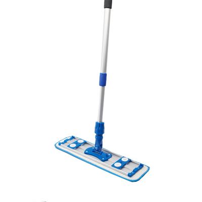 China Hot-selling Sustainable Floor Mop With Microfiber Head Rotatable Dust Mop With Extendable Pole Cleaning Broom for sale