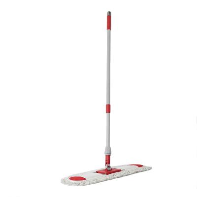 China Durable Super Hard White Microfiber Floor Cleaner Quality Handle Mop For Home Use for sale