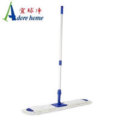 China Durable high quality flat dust mop with cotton mop head for floor cleaning for sale